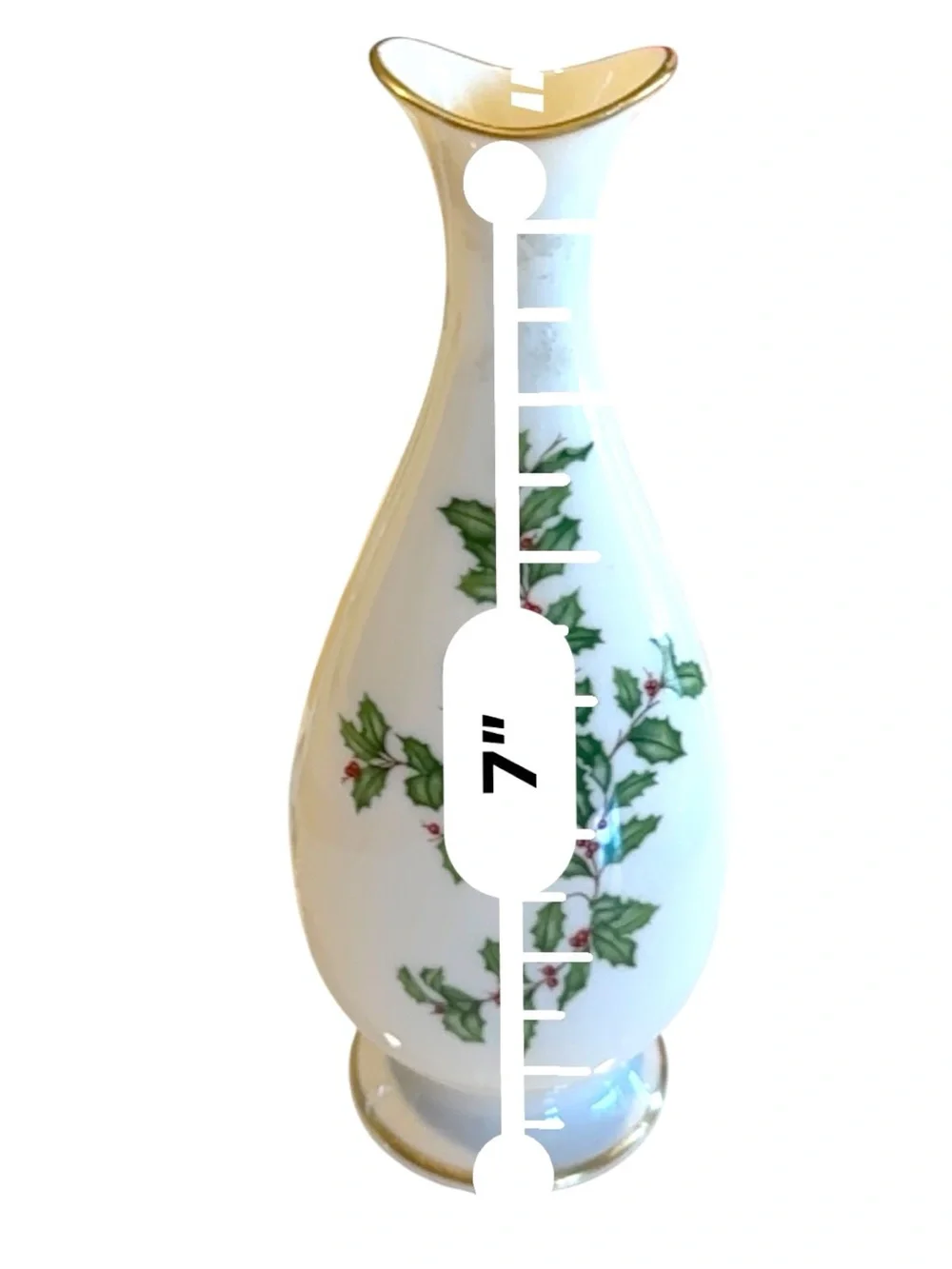 Lenox Holiday Bone China Serving Dishes Vase & Candle Holder Set